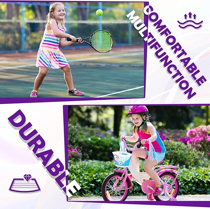 Hungdao 3 Pairs Kids Knee Brace Breathable Flexible Elastic Knee Sleeves for Kids Girls Volleyball Basketball Dance Skating(Large)