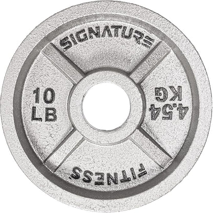 Signature Fitness Deep Dish 2-Inch Olympic Cast Iron