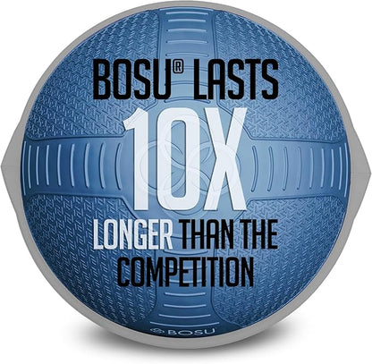 BOSU NexGen 25IN Home Fitness Exercise Gym Strength Flexibility Balance Trainer with Rubberized Non Skid Surface and Hand Air Pump