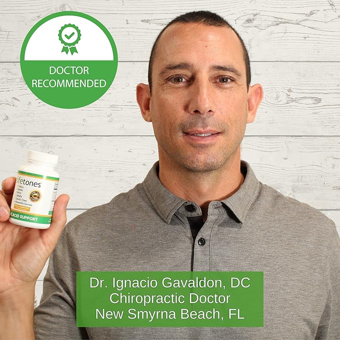 Lifetones Uric Acid Support - Herbal Joint Cleanse for Men and Women - Natural Remedy, Flexibility Boost - Non-GMO, Gluten-Free - 60 Vegan Vitamins