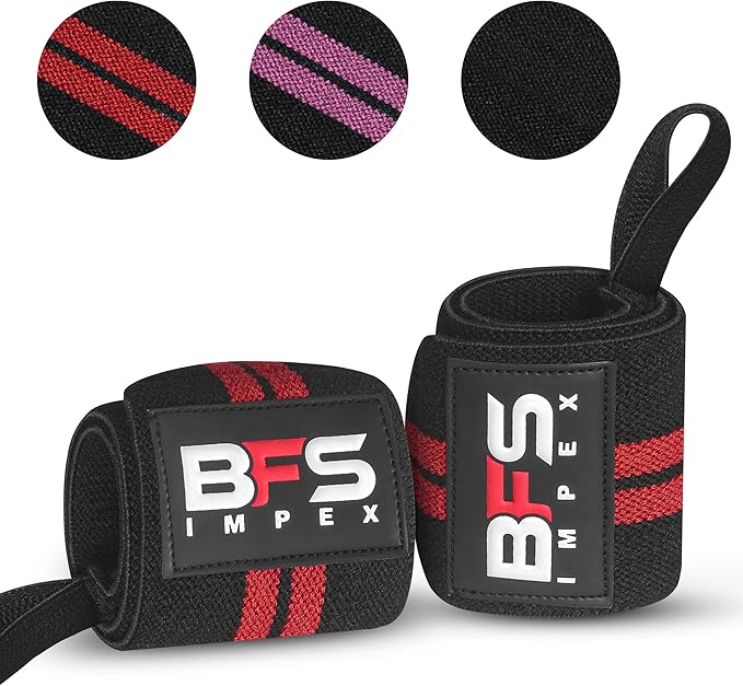 Wrist Wraps for Weightlifting,18” Premium Quality Wrist Straps for Weightlifting,Weight Lifting Wrist Wraps with Thumb Loop for Curls Dips,Powerlifting Weight Training Men Women