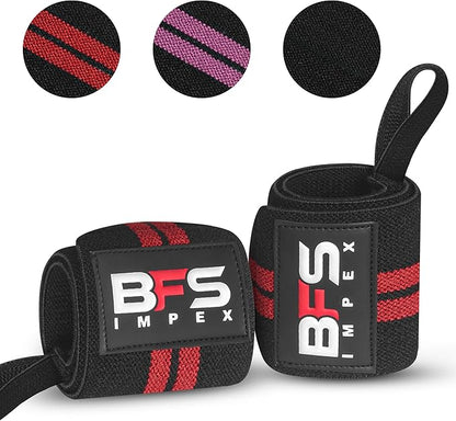 Wrist Wraps for Weightlifting,18” Premium Quality Wrist Straps for Weightlifting,Weight Lifting Wrist Wraps with Thumb Loop for Curls Dips,Powerlifting Weight Training Men Women