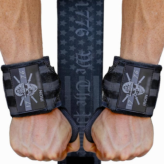 Iron Infidel Wrist Wraps for Weightlifting - 18" and 24" Heavy Duty Support for Working Out, Gym Accessories for Men - Use for Lifting, Crossfit, Fitness, Exercise, Bench Press, Powerlifting