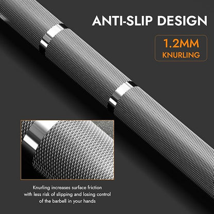 Olympic Barbell Weight Bar for Weightlifting 7ft/6ft/5ft for 500lbs/400lbs/330lbs Weight