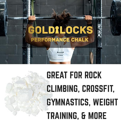 Goldilocks Chunky Chalk for Rock Climbing, Crossfit, Weight Training, Gymnastics, & More - White, Pink, & Stone