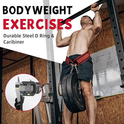 Jaffick Dip Belt with Steel Chain for Weightlifting