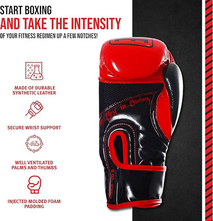 Ringside Apex Bag Gloves, IMF-Tech Boxing Gloves with Secure Wrist Support, Synthetic Boxing Gloves for Men and Women