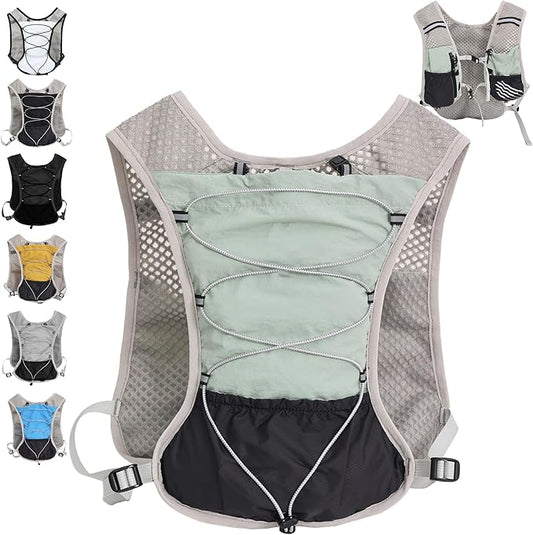 Hydration Running Vest Ultra-Lightweight for Women Men [2025 Upgraded], Breathable All-Weather Water Vest Hiking Backpack, Adjustable Water Backpack for Hiking, Cycling, Trail Marathon Race