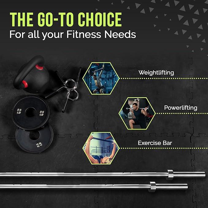 Olympic Training Barbell (6FT) (15 Pound Weight) (300