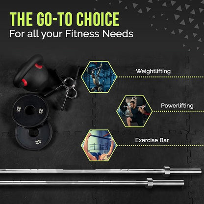 Olympic Training Barbell (6FT) (15 Pound Weight) (300