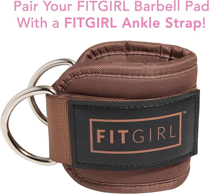 FITGIRL - Squat Pad and Hip Thrust Pad for Leg Day, Barbell Pad Stays in Place Secure, Thick Cushion for Comfortable Squats Lunges Glute Bridges, Olympic Bar and Smith Machine
