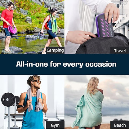 BAGAIL Camping Towel with EVA Case