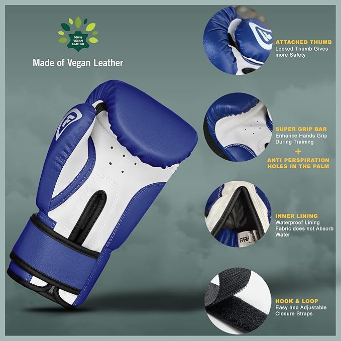 Farabi Sports Kids Boxing Gloves 4, 6, 8-oz Boxing Gloves for Kids Junior Boxing Gloves Youth Boxing Gloves Boys and Girls Boxing Training Gloves for MMA Muay Thai & Punching Bag