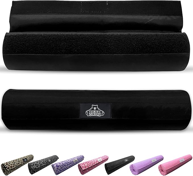 Bear Grips Barbell Pad for Hip Thrusts, Squat Pad Barbell Cushion, Gym Bar Pad, Barbell Pad Set, Workout Pad, Neck Pad for Squat Bar