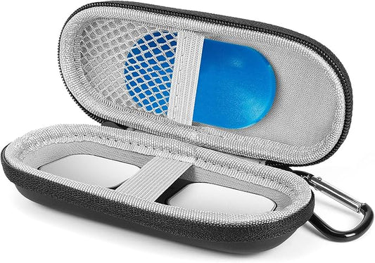 Case for Kardia Mobile EKG Heart Monitor, Hard Case Compatible with AliveCor EKG Device, Heart Monitor Travel Case Comes with Carabiner Clip - CASE ONLY (Black)