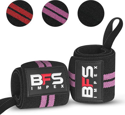 Wrist Wraps for Weightlifting,18” Premium Quality Wrist Straps for Weightlifting,Weight Lifting Wrist Wraps with Thumb Loop for Curls Dips,Powerlifting Weight Training Men Women