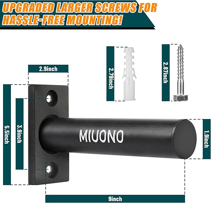 Weight Plate Holder, 6 Pack Weight Plate Rack, Fit for 2 Inch Olympic Plate Storage Home Gym