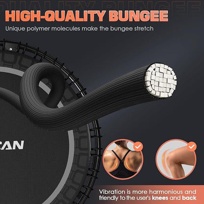 BCAN 450/550 LBS Foldable Mini Trampoline 40"/48"/50" Fitness