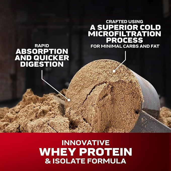 Whey Protein Powder , MuscleTech Nitro-Tech Whey Gold Protein Powder , Whey Protein Isolate Smoothie Mix , Protein Powder for Women & Men , Cookies and Cream, 2 lb (28 Servings) - package may vary
