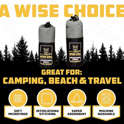 Wise Owl Outfitters Camping Towel - Camping Accessories