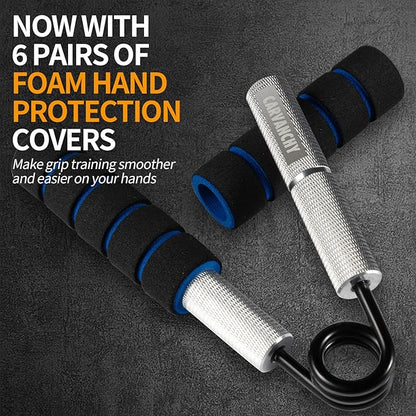 Grip Strength Trainer Set 50-300LB(6 Pack),