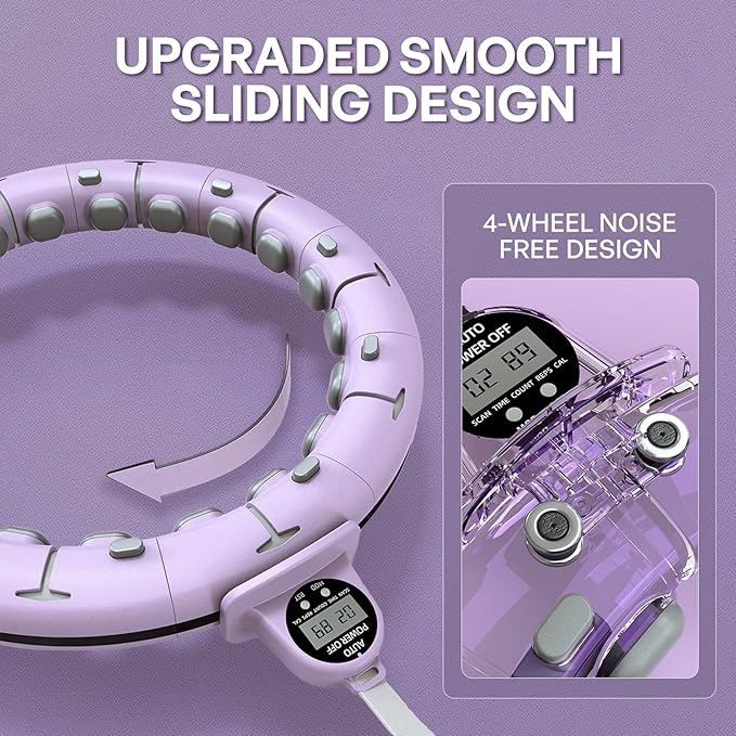 U1-28/30 Knots, Magnetic Lock Smart Weighted Hula Hoop
