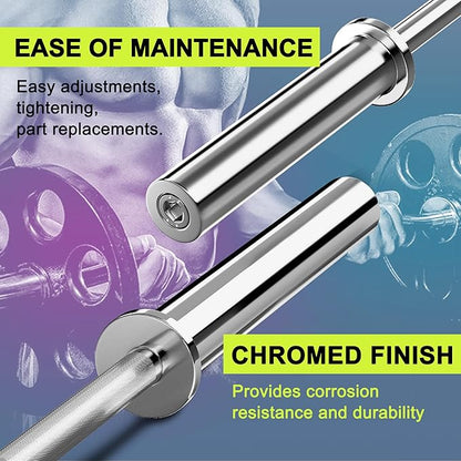 Olympic Barbell Bar EZ Curl Bar Weightlifting Barbell 2 Inch