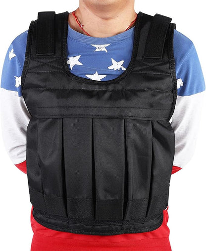 Weighted Vest, To Fit Large Big Guy Weighted Vests, Oxford Cloth Heavy Duty 50KG Weighted Vest Strength Training Jacket for Workout Fitness