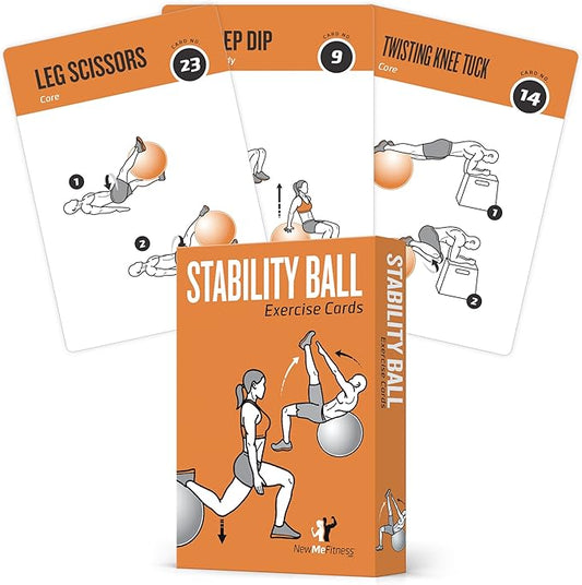 NewMe Fitness Stability Workout Cards - Instructional Fitness