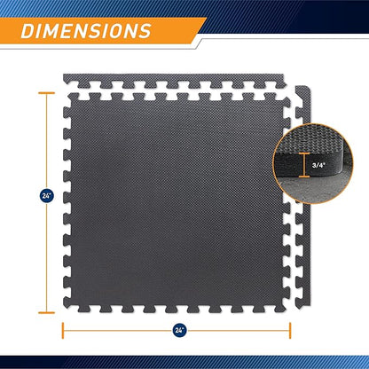 Marcy EVA Foam Interlocking Flooring Mat High Density