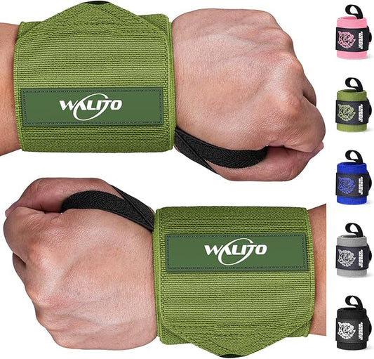 Wrist Wraps for Weightlifting-21" Lifting Wrist Straps for Weightlifting,Weight Lifting Wrist Wraps with Thumb Loop,Breathable Wrist Brace, Avoid Injury and Maximize Grip for Men & Women Powerliftin