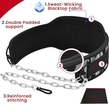 RDX Dip Belt for Weight Lifting 36 Inch 6” Padded