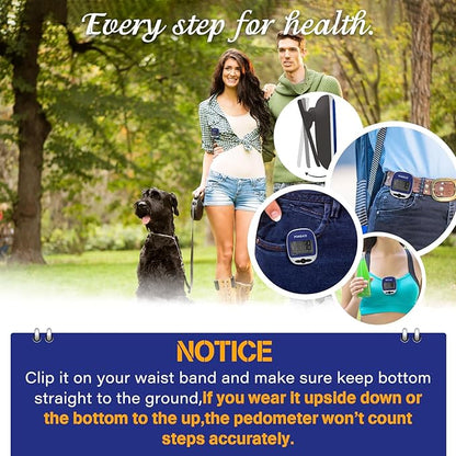 PINGKO Outdoor Multi-Function Portable Sport Pedometer Step/Distance/Calories/Counter
