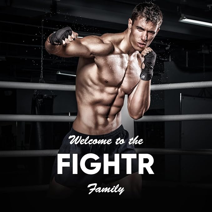FIGHTR® Boxing Handwraps 160 inches semi-Elastic Hand Wraps with Thumb Loop for Boxing, MMA, Muay Thai & Martial Arts