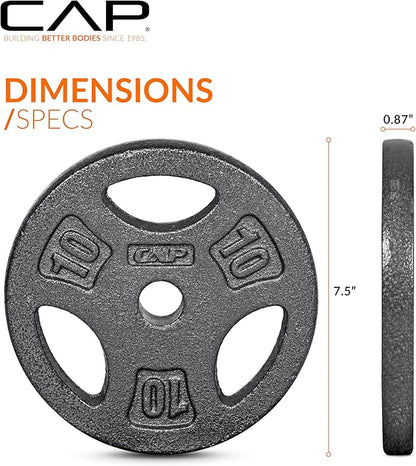 CAP Barbell Standard 1-Inch Grip Weight Plates