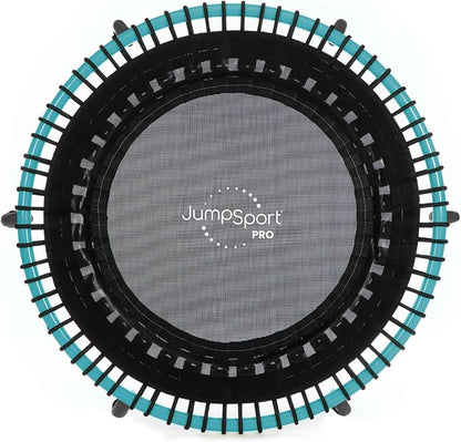 JumpSport 350 PRO Indoor Heavy Duty Fitness Trampoline, 39-inch | 36 Premium EnduroLast 4 Elastic Cords | Customized Bounce with 7 Settings | 300 lb Wt. Rating | 60-Day Free Trial to 350+ Videos