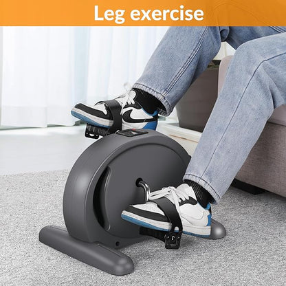 Padel Exerciser Mini Exercise Bike for Leg and Arm Cycling, Warm Up Exercise