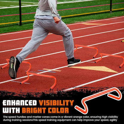 5 Pcs Speed Agility Training Hurdles Detachable Durable