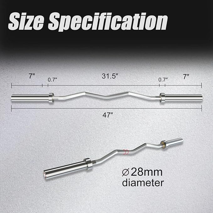 Elevens Olympic Barbell Barbells for Home Gym Fitness Weightlifting