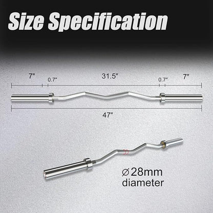 Elevens Olympic Barbell Barbells for Home Gym Fitness Weightlifting