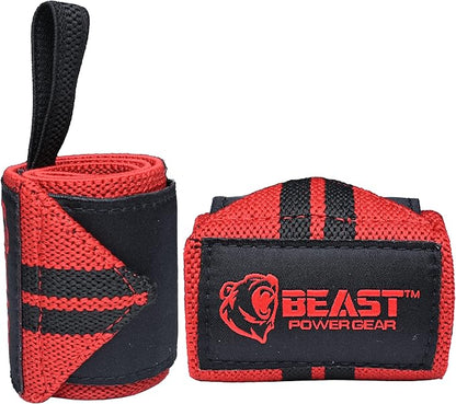 Wrist Wraps for Weightlifting 18” Premium Quality Wrist Support for Bodybuilding Heavy Duty Thumb Loop Powerlifting, Strength Training for Men and Women