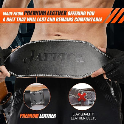 Genuine Leather Weight Lifting Belt for Men Gym