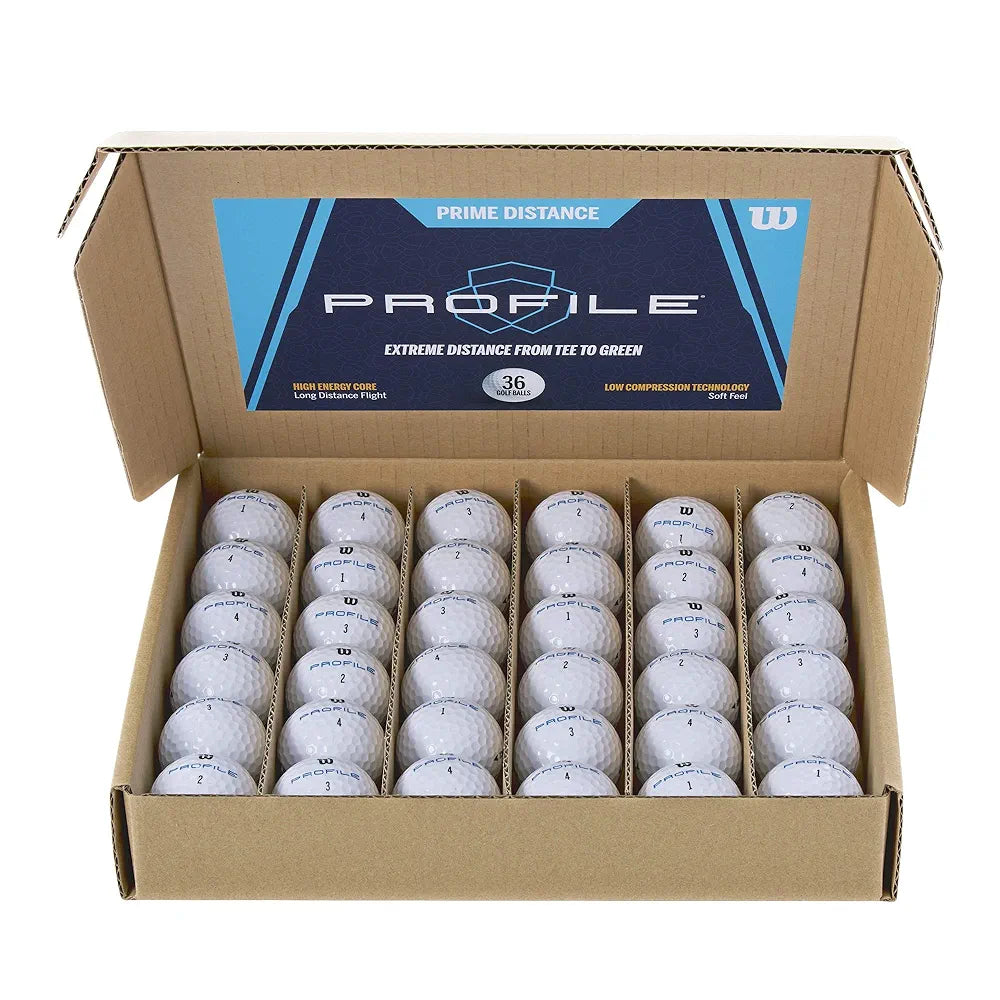 WILSON Profile Distance Golf Ball 36 pack