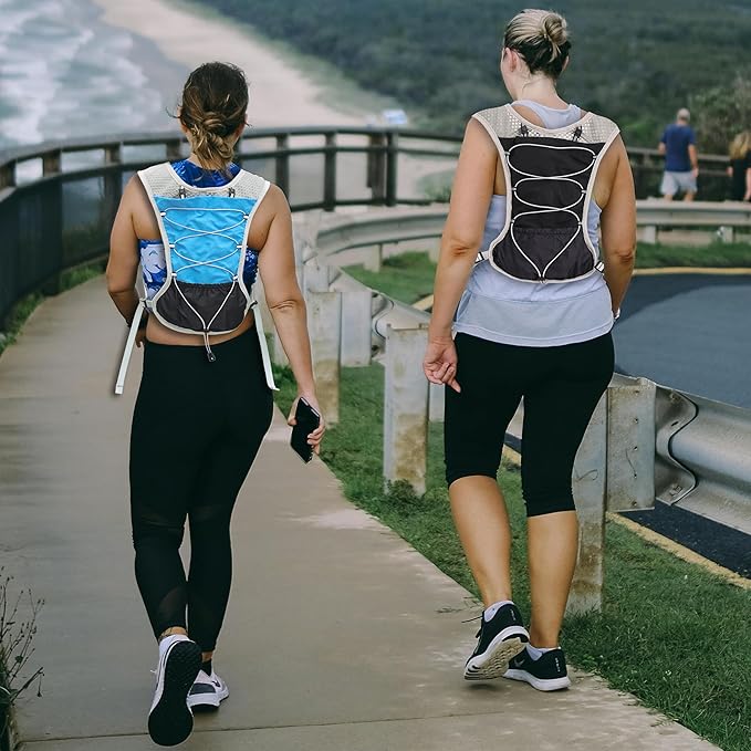 Hydration Running Vest Ultra-Lightweight for Women Men [2025 Upgraded], Breathable All-Weather Water Vest Hiking Backpack, Adjustable Water Backpack for Hiking, Cycling, Trail Marathon Race