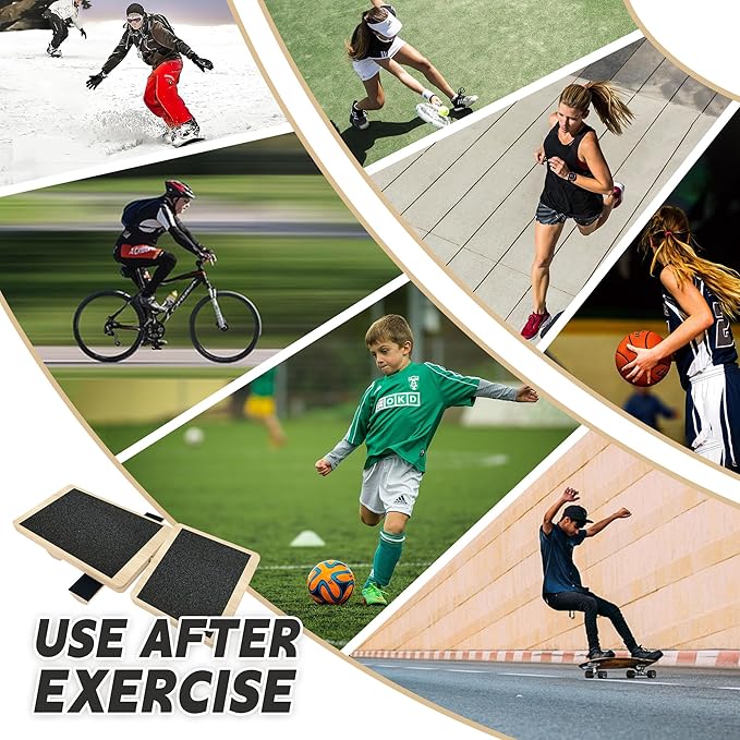 Single Leg Balance Sprained Ankles Board Board for Foot Strengthening, Plantar Fasciitis Relief, Stability Exercises, Posture Correction, and Physical Therapy. Anti-Slip Wobble Board