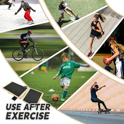 Single Leg Balance Sprained Ankles Board Board for Foot Strengthening, Plantar Fasciitis Relief, Stability Exercises, Posture Correction, and Physical Therapy. Anti-Slip Wobble Board