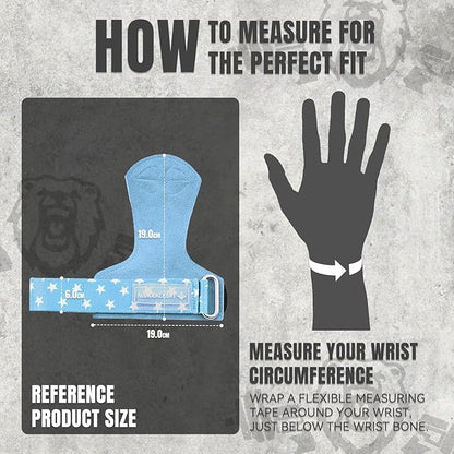 MANUEKLEAR Gym Straps Weight Lifting, Double Leather Lifting Straps for Men Deadlift with Cushion Wrist Loop, Gym Lifting Wrist Wraps for Weightlifting