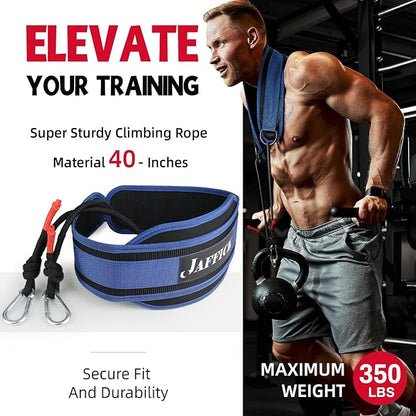 Jaffick Dip Belt with Steel Chain for Weightlifting
