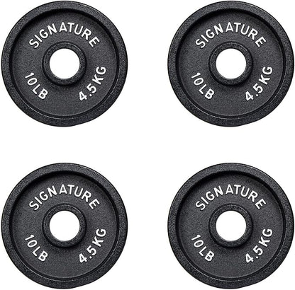 Signature Fitness Deep Dish 2-Inch Olympic Cast Iron