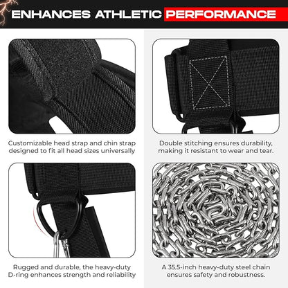 Neck Trainer Neck Harness for Weight Sports Neck